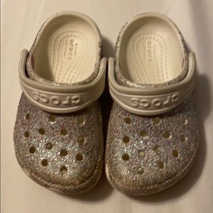 Child glitter crocs